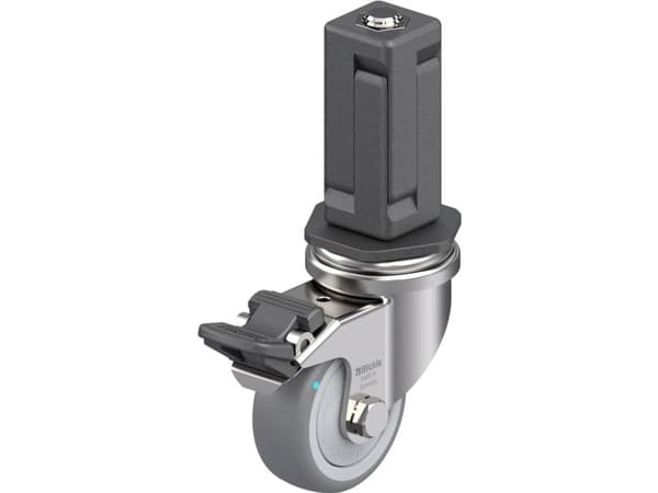 Blickle 849473 LRXA-TPA 50KFD-FI-EXV04 Kääntyvä laitepyörä ruostumatonta terästä Pyörän halkaisija: 50 mm Kantavuus (max.): 50 kg 1 kpl