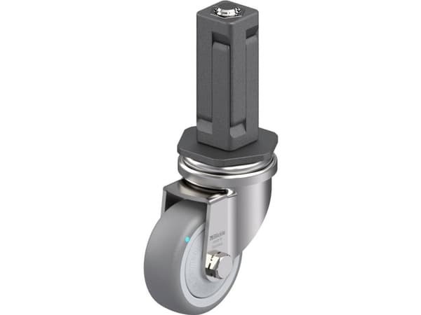 Blickle 849501 LRXA-TPA 50KFD-EXV03 Kääntyvä laitepyörä ruostumatonta terästä Pyörän halkaisija: 50 mm Kantavuus (max.): 50 kg 1 kpl