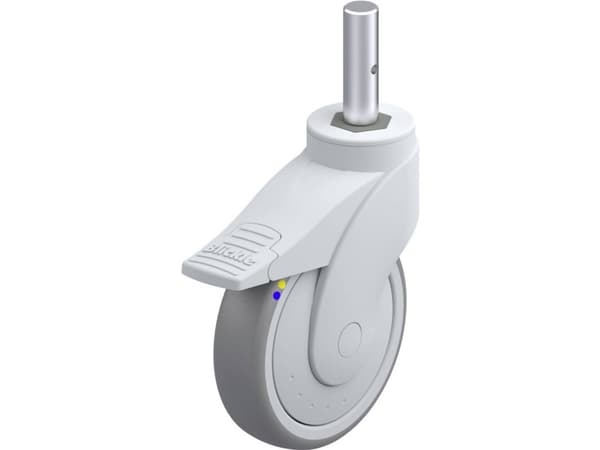 Blickle 849733 LWGXE-TPA 126XKF-FI-ELS-ZAX51 Styrehjul i plast Hjuldiameter: 125 mm Bæreevne (maks.): 80 kg 1 stk