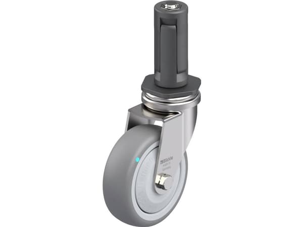 Blickle 849755 LRXA-TPA 75KFD-EXR03 Kääntyvä laitepyörä ruostumatonta terästä Pyörän halkaisija: 75 mm Kantavuus (max.): 75 kg 1 kpl