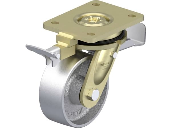 Blickle 853086 LS-G 127G-ST-RI4 Raskaan sarjan kääntyvä pyörä Pyörän halkaisija: 125 mm Kantavuus (max.): 750 kg 1 kpl