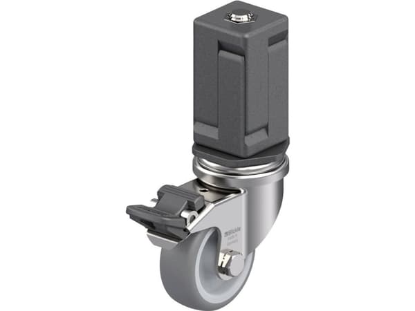 Blickle 855085 LRXA-TPA 50G-FI-EXV07 Kääntyvä laitepyörä ruostumatonta terästä Pyörän halkaisija: 50 mm Kantavuus (max.): 50 kg 1 kpl
