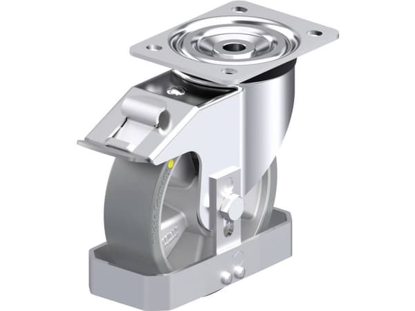 Blickle 857555 L-ALTH 160K-FI-AS-FS Teräksinen kääntöpyörä Pyörän halkaisija: 160 mm Kantavuus (max.): 400 kg 1 kpl