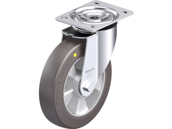 Blickle 867175 L-ALST 200K-AS Teräksinen kääntöpyörä Pyörän halkaisija: 200 mm Kantavuus (max.): 400 kg 1 kpl