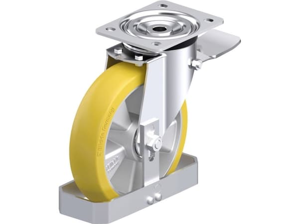 Blickle 879076 L-ALTH 200K-ST-CO-FS Teräksinen kääntöpyörä Pyörän halkaisija: 200 mm Kantavuus (max.): 400 kg 1 kpl