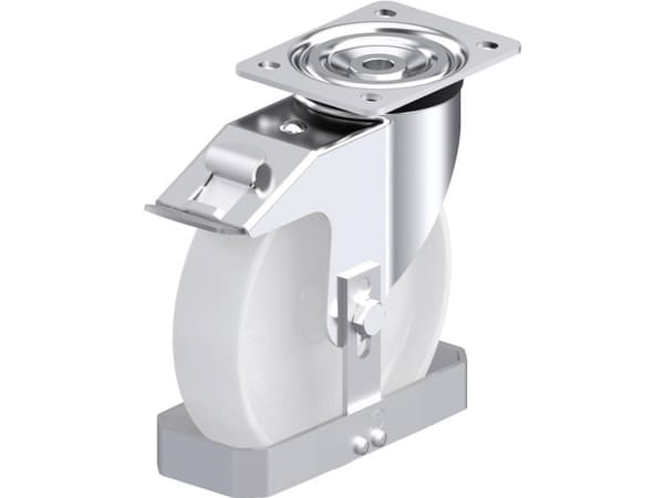 Blickle 886886 L-PO 200G-FI-FS Teräksinen kääntöpyörä Pyörän halkaisija: 200 mm Kantavuus (max.): 400 kg 1 kpl