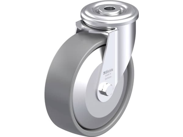 Blickle 887293 LER-PO 125KA-ELS-FA Styrehjul i stål Hjuldiameter: 125 mm Bæreevne (maks.): 150 kg 1 stk