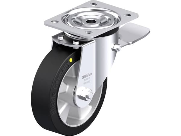Blickle 896360 L-ALEV 160K-ST-EL Teräksinen kääntöpyörä Pyörän halkaisija: 160 mm Kantavuus (max.): 400 kg 1 kpl