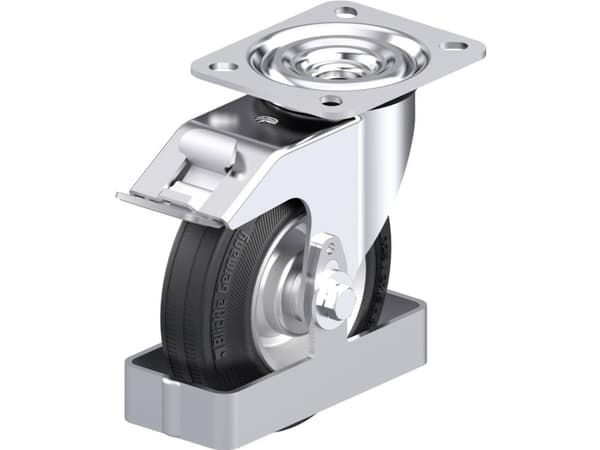 Blickle 899629 L-RD 125R-FI-FS Teräksinen kääntöpyörä Pyörän halkaisija: 125 mm Kantavuus (max.): 120 kg 1 kpl