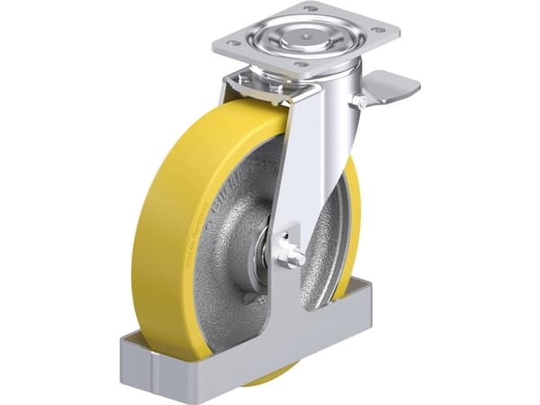 Blickle 902326 LH-GTH 250K-ST-FS Teräksinen kääntöpyörä Pyörän halkaisija: 250 mm Kantavuus (max.): 900 kg 1 kpl