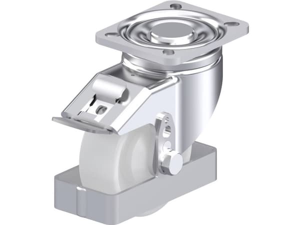 Blickle 908932 LH-PO 100KA-1-FI-FS Teräksinen kääntöpyörä Pyörän halkaisija: 100 mm Kantavuus (max.): 280 kg 1 kpl