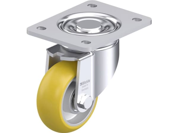 Blickle 918280 LH-ALTH 101K-3-CO Ohjauspyörä terästä Pyörän halkaisija: 100 mm Kantavuus (max.): 420 kg 1 kpl