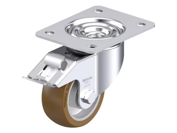 Blickle 921281 LK-ALB 101K-3-FI Teräksinen kääntöpyörä Pyörän halkaisija: 100 mm Kantavuus (max.): 350 kg 1 kpl