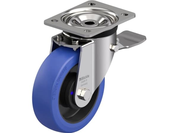 Blickle 922102 LKX-POBS 160XKA-ST Ruostumattomasta teräksestä valmistettu ohjauspyörä raskaille kuormille Pyörän halkaisija: 160 mm Kantavuus (max.):