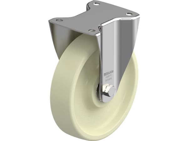 Blickle 922852 BX-POH 200HXK Kiinteä ruostumattomasta teräksestä valmistettu pyörä Pyörän halkaisija: 200 mm Kantavuus (max.): 400 kg 1 kpl