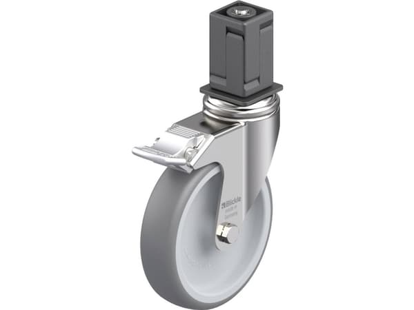 Blickle 925038 LKRXA-TPA 126G-11-FI-EXV18 Kääntyvä laitepyörä ruostumatonta terästä Pyörän halkaisija: 125 mm Kantavuus (max.): 120 kg 1 kpl