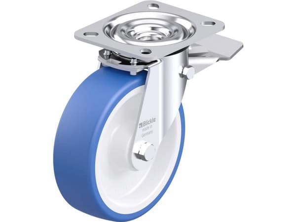Blickle 936237 L-POTHS 125R-ST Teräksinen kääntöpyörä Pyörän halkaisija: 125 mm Kantavuus (max.): 250 kg 1 kpl