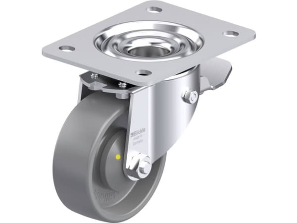 Blickle 936934 LK-PO 100KA-3-ST-ELS Teräksinen kääntöpyörä Pyörän halkaisija: 100 mm Kantavuus (max.): 280 kg 1 kpl