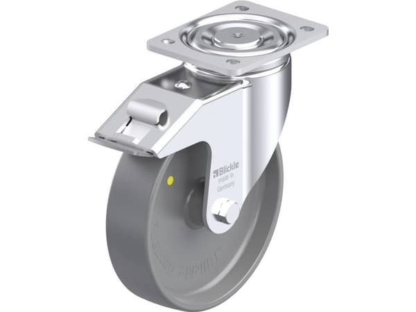 Blickle 937013 LH-PO 200G-FI-ELS Teräksinen kääntöpyörä Pyörän halkaisija: 200 mm Kantavuus (max.): 600 kg 1 kpl