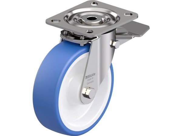 Blickle 937268 LX-POTHS 125XR-ST Ohjauspyörä ruostumatonta terästä Pyörän halkaisija: 125 mm Kantavuus (max.): 250 kg 1 kpl