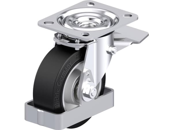 Blickle 938504 L-ALEV 100K-ST-FS Teräksinen kääntöpyörä Pyörän halkaisija: 100 mm Kantavuus (max.): 200 kg 1 kpl