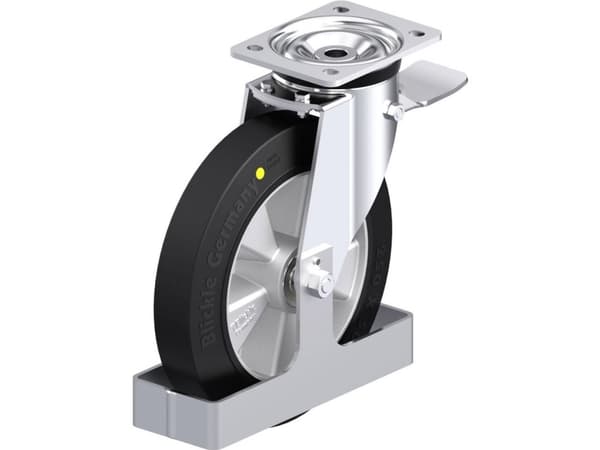 Blickle 938546 L-ALEV 250K-3-ST-EL-FS Teräksinen kääntöpyörä Pyörän halkaisija: 250 mm Kantavuus (max.): 500 kg 1 kpl