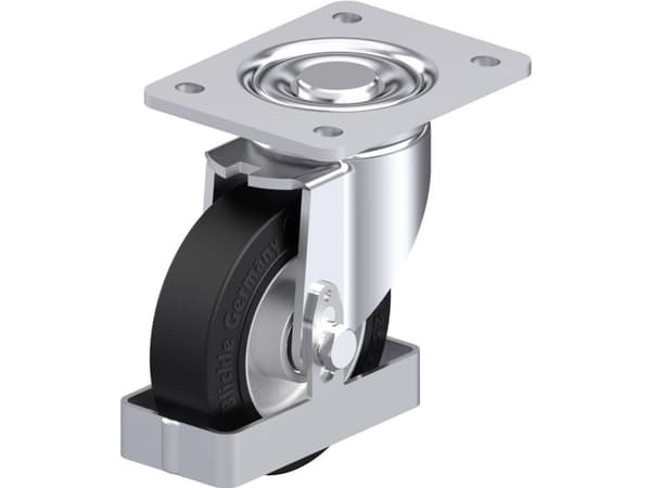 Blickle 938601 LH-ALEV 125K-3-FS Teräksinen kääntöpyörä Pyörän halkaisija: 125 mm Kantavuus (max.): 250 kg 1 kpl