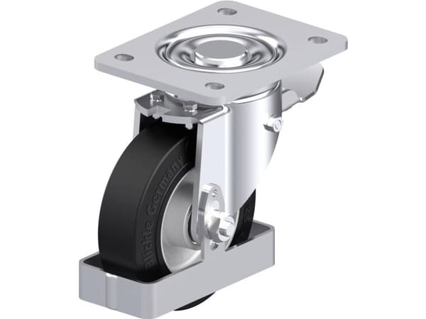 Blickle 938607 LH-ALEV 125K-3-ST-FS Teräksinen kääntöpyörä Pyörän halkaisija: 125 mm Kantavuus (max.): 250 kg 1 kpl