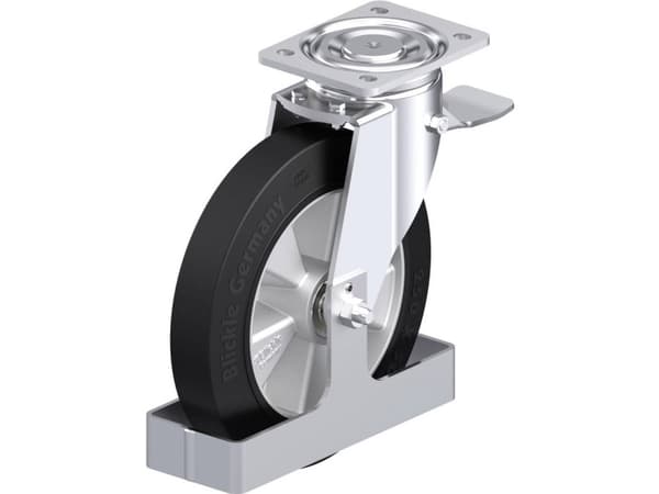 Blickle 938665 LH-ALEV 250K-ST-FS Teräksinen kääntöpyörä Pyörän halkaisija: 250 mm Kantavuus (max.): 650 kg 1 kpl