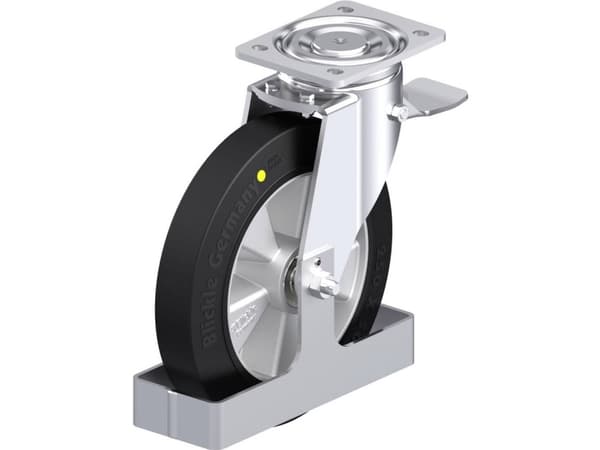 Blickle 938666 LH-ALEV 250K-ST-EL-FS Teräksinen kääntöpyörä Pyörän halkaisija: 250 mm Kantavuus (max.): 650 kg 1 kpl