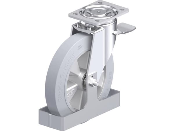Blickle 938667 LH-ALEV 250K-ST-SG-FS Teräksinen kääntöpyörä Pyörän halkaisija: 250 mm Kantavuus (max.): 650 kg 1 kpl