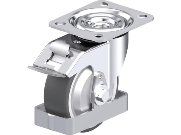Blickle 938905 L-POTH 100KA-FI-FA-FS Teräksinen kääntöpyörä Pyörän halkaisija: 100 mm Kantavuus (max.): 250 kg 1 kpl