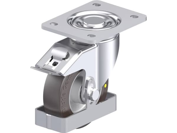 Blickle 939180 LH-ALST 125K-3-FI-AS-FS Ohjauspyörä terästä Pyörän halkaisija: 125 mm Kantavuus (max.): 370 kg 1 kpl