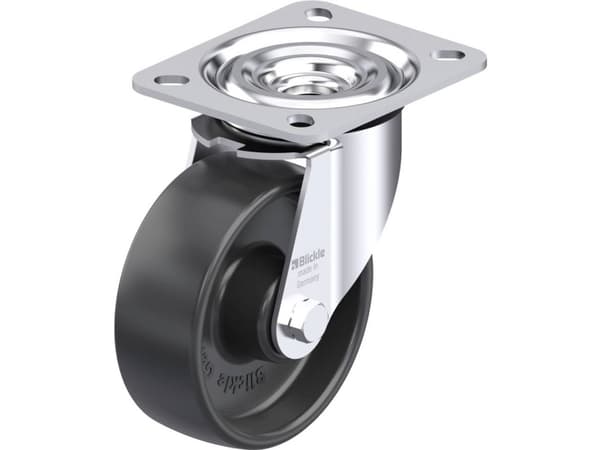 Blickle 35824 L-PP 100R Teräksinen kääntöpyörä Pyörän halkaisija: 100 mm Kantavuus (max.): 160 kg 1 kpl