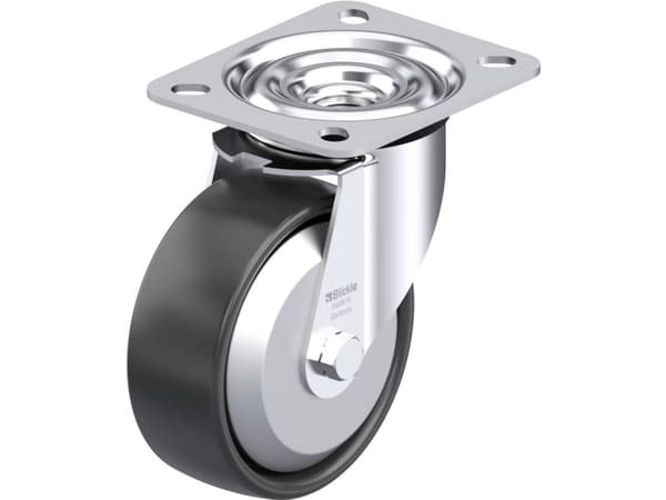 Blickle 555847 LE-PP 100G-FA Teräksinen kääntöpyörä Pyörän halkaisija: 100 mm Kantavuus (max.): 150 kg 1 kpl
