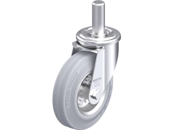 Blickle 650028 LEZ-VE 125R-SG Teräksinen kääntöpyörä Pyörän halkaisija: 125 mm Kantavuus (max.): 100 kg 1 kpl