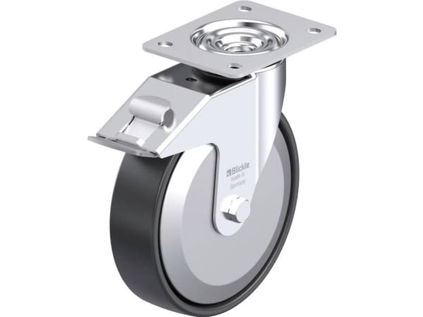 Blickle 749669 LE-PP 200R-FI-FA Teräksinen kääntöpyörä Pyörän halkaisija: 200 mm Kantavuus (max.): 300 kg 1 kpl