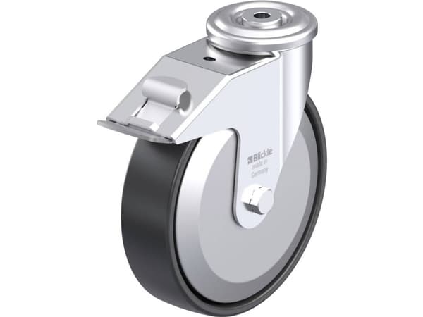 Blickle 749775 LER-PP 200R-FI-FA Teräksinen kääntöpyörä Pyörän halkaisija: 200 mm Kantavuus (max.): 300 kg 1 kpl