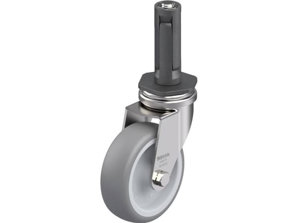 Blickle 849571 LRXA-TPA 75G-EXR02 Kääntyvä laitepyörä ruostumatonta terästä Pyörän halkaisija: 75 mm Kantavuus (max.): 75 kg 1 kpl