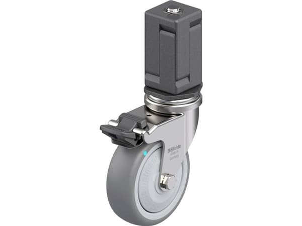 Blickle 849753 LRXA-TPA 75KFD-FI-EXV07 Kääntyvä laitepyörä ruostumatonta terästä Pyörän halkaisija: 75 mm Kantavuus (max.): 75 kg 1 kpl