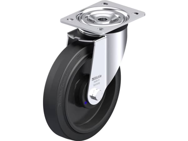 Blickle 850750 L-POEV 200XKA Teräksinen kääntöpyörä Pyörän halkaisija: 200 mm Kantavuus (max.): 400 kg 1 kpl