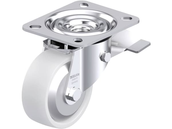 Blickle 852632 L-PO 80KA-ST-FA Teräksinen kääntöpyörä Pyörän halkaisija: 80 mm Kantavuus (max.): 220 kg 1 kpl