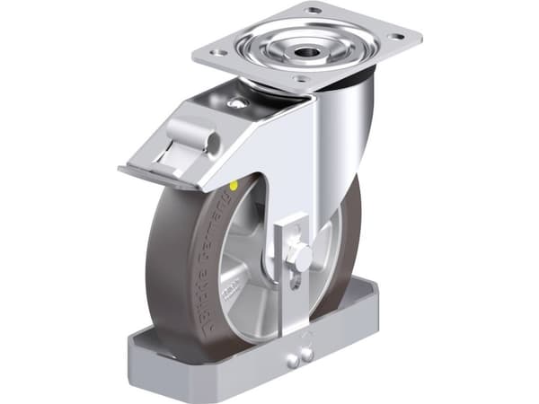 Blickle 886681 L-ALST 200K-FI-AS-FS Ohjauspyörä terästä Pyörän halkaisija: 200 mm Kantavuus (max.): 400 kg 1 kpl