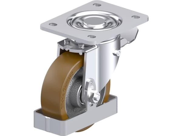 Blickle 906869 LH-GB 125K-3-ST-FS Teräksinen kääntöpyörä Pyörän halkaisija: 125 mm Kantavuus (max.): 550 kg 1 kpl