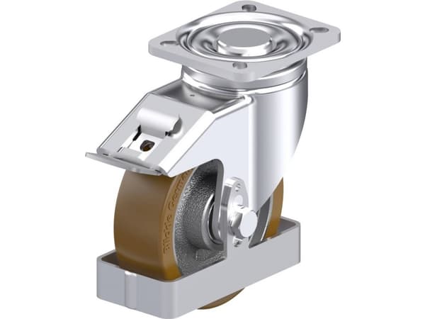 Blickle 908268 LH-GB 125K-1-FI-FS Teräksinen kääntöpyörä Pyörän halkaisija: 125 mm Kantavuus (max.): 550 kg 1 kpl