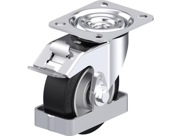 Blickle 910537 L-ALEV 100K-FI-FS Teräksinen kääntöpyörä Pyörän halkaisija: 100 mm Kantavuus (max.): 200 kg 1 kpl