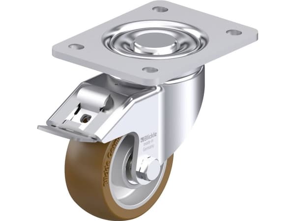 Blickle 917977 LH-ALB 101K-3-FI Teräksinen kääntöpyörä Pyörän halkaisija: 100 mm Kantavuus (max.): 400 kg 1 kpl