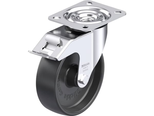 Blickle 307538 LE-PP 125G-FI Teräksinen kääntöpyörä Pyörän halkaisija: 125 mm Kantavuus (max.): 150 kg 1 kpl