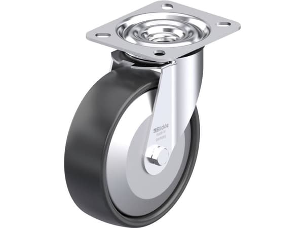 Blickle 435271 LE-PP 125R-FA Teräksinen kääntöpyörä Pyörän halkaisija: 125 mm Kantavuus (max.): 150 kg 1 kpl