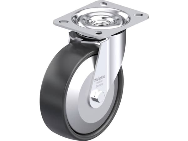 Blickle 61374 L-PP 125R-FA Teräksinen kääntöpyörä Pyörän halkaisija: 125 mm Kantavuus (max.): 200 kg 1 kpl